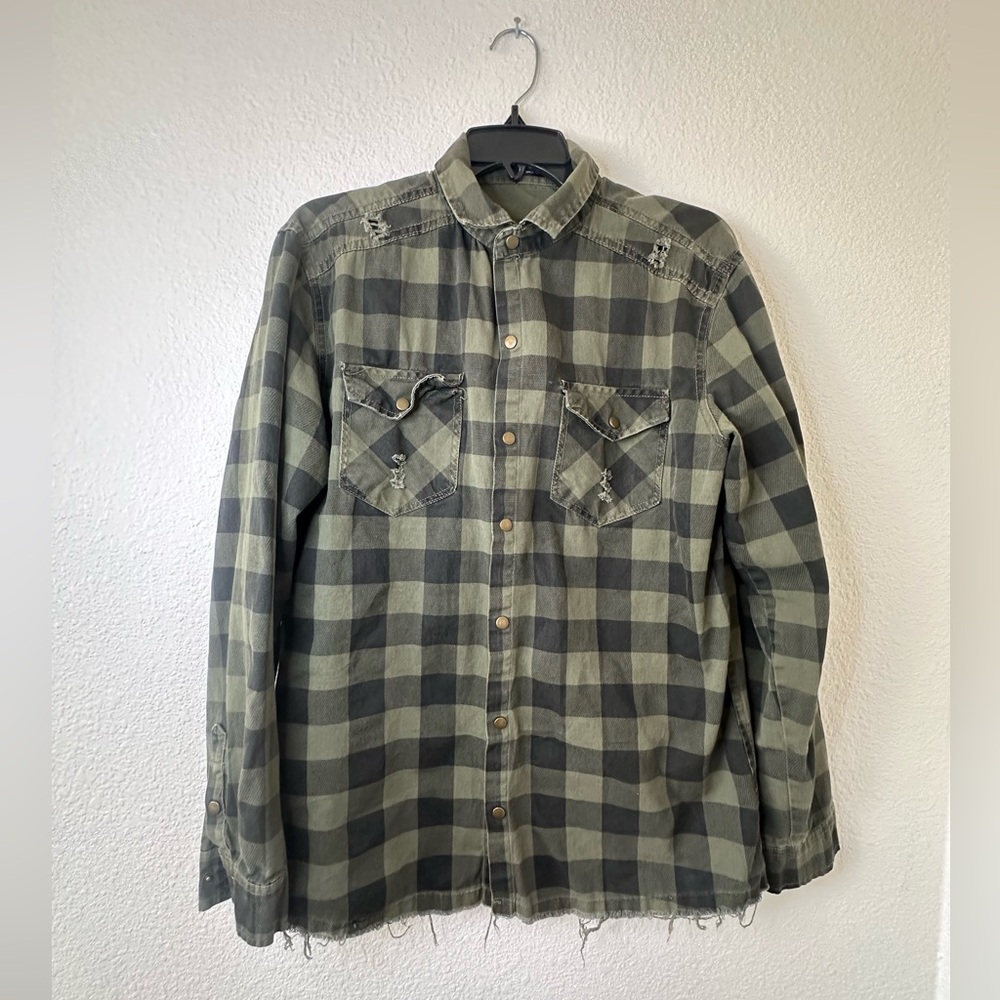 Men’s Green Flannel